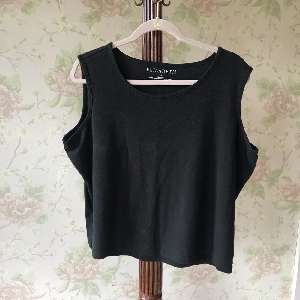 Black Elisabeth Tank Top